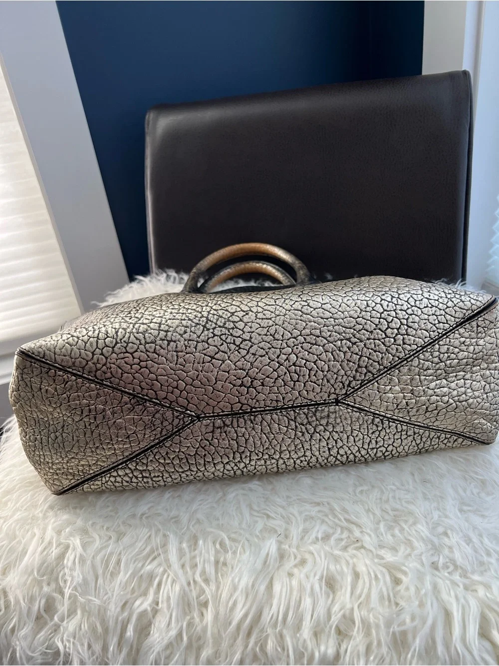 Burberry Gradient Metallic Signature Grain Medium Dewsbury Tote